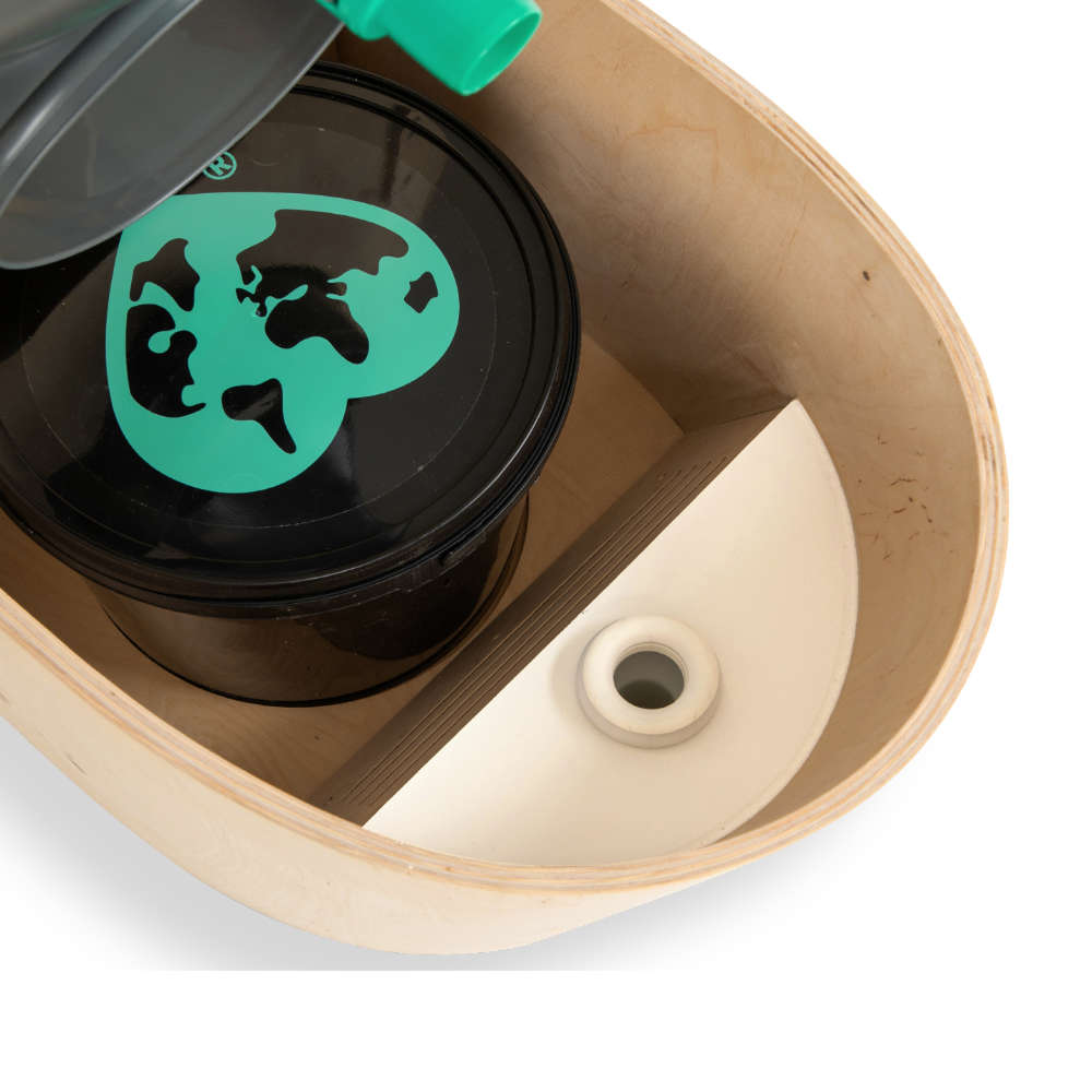 TROBOLO TinyBloem Trenntoilette natur mit integriertem Abluftsystem