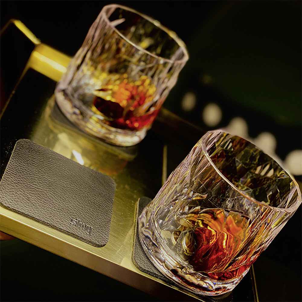 Silwy Magnet-Kunststoffgläser Whiskey 250 ml, 2er-Set, transparent