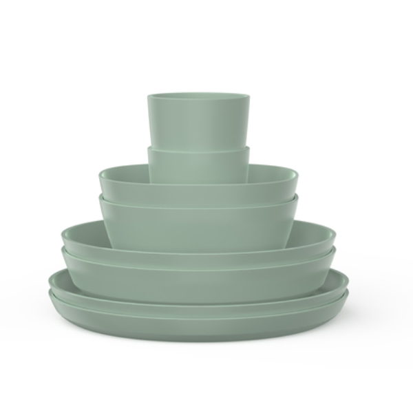 Mepal Geschirrset Silueta 8-tlg. Farbe nordic sage