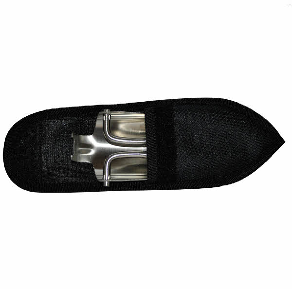 Faltschaufel Edelstahl mit Gürteltasche