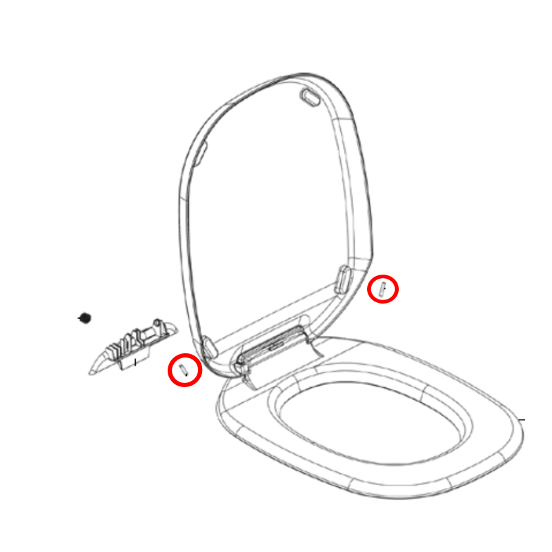 Clesana Stabmagnet grau für C1 Trockentoilette