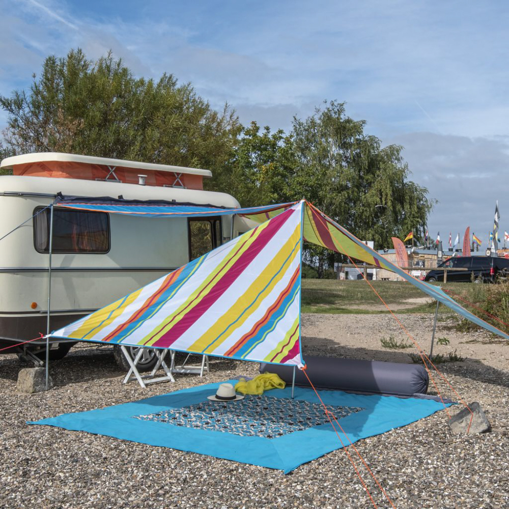 Bent Teppich Carpet Caribbean, blau