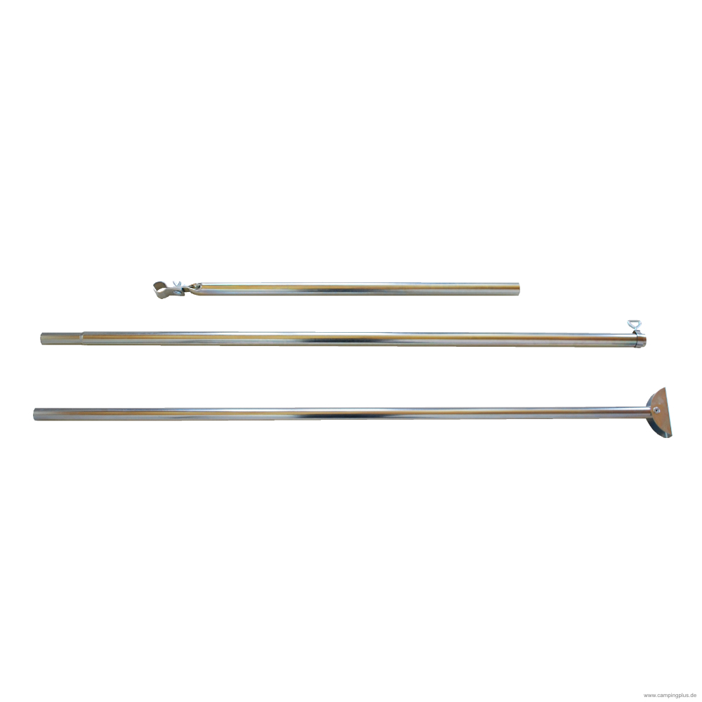 DWT Orkanstütze mit Bügelfuß 32 x 1,5 mm Stahl, 170-260 cm