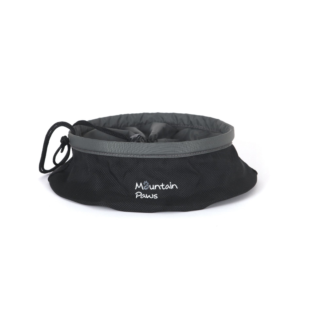 Mountain Paws Futternapf faltbar schwarz