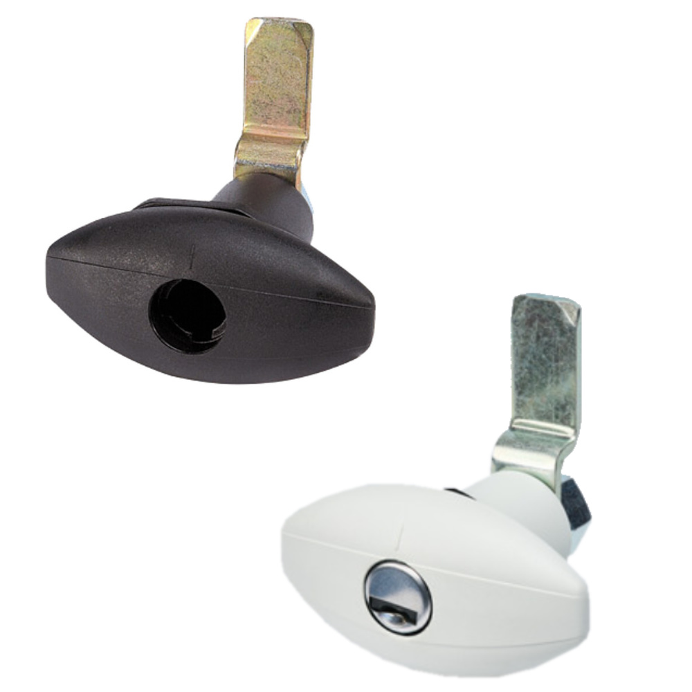 STS Klappenschloss Ellipse klein mit Druckdrehverschluss für STS/Zadi-System