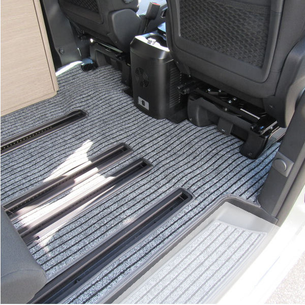 Carbest Teppich Wohnraum mit Schienen, anthrazit