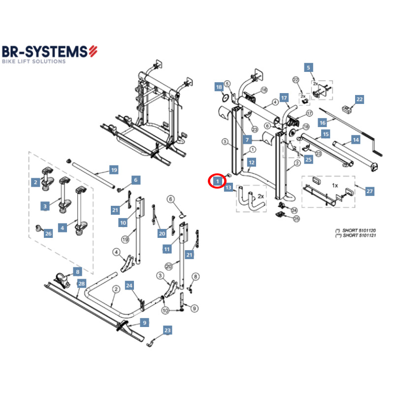 BR-Systems Abdeckkappe für Bike Lift