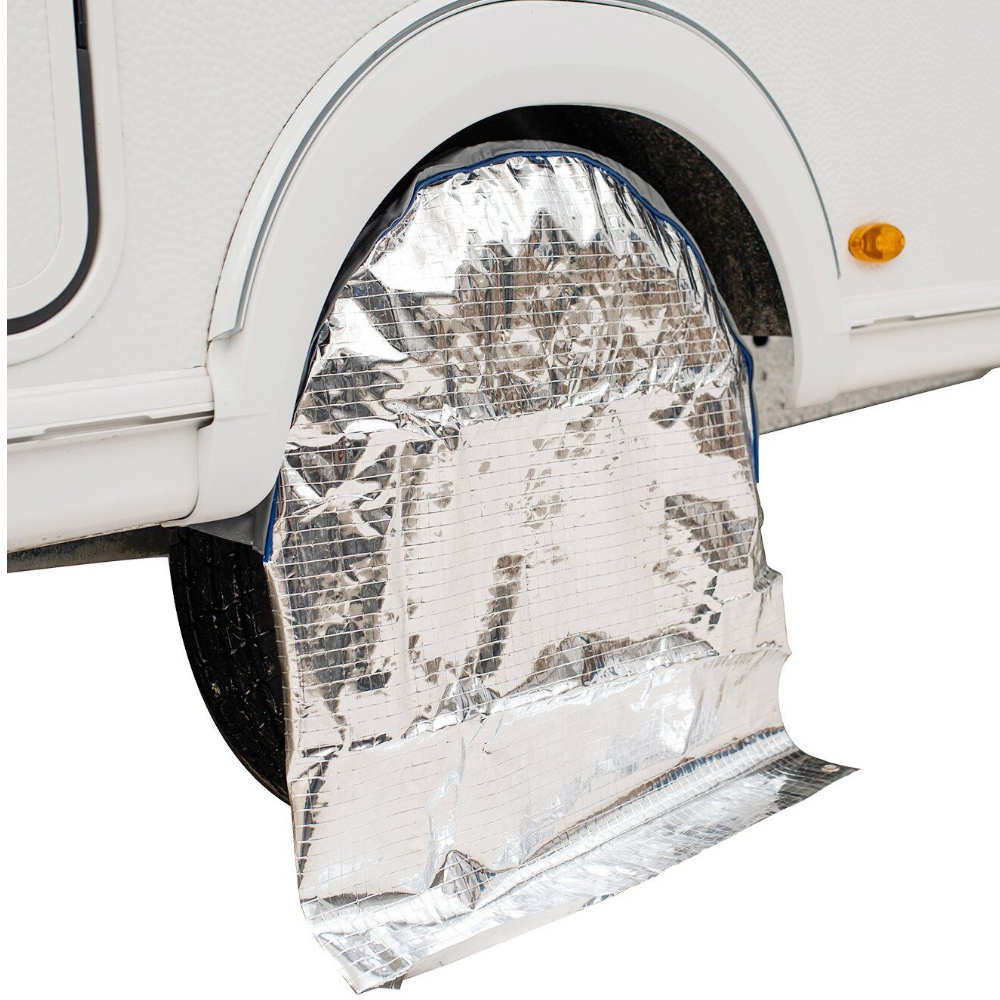 Hindermann Radschutzhülle mit Sonnenreflektion für Reisemobil, 17 Zoll