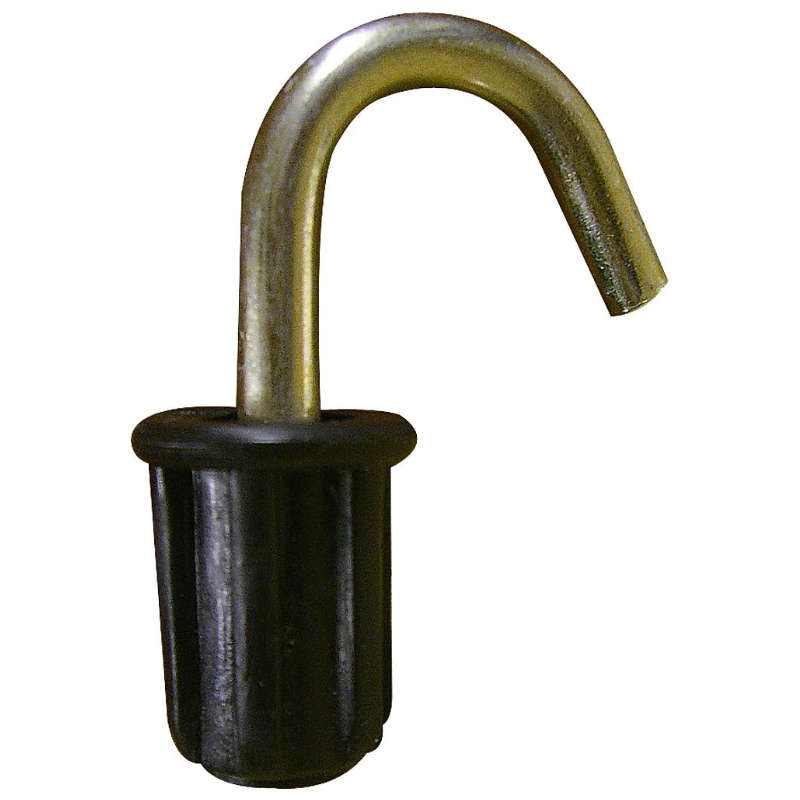 Heusser Haken mit Kunststoffstopfen für Dachhakenstangen 19 mm, 5 Stück