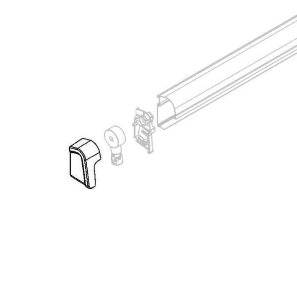 Dometic Endkappe links weiß für PW 1100 (Nr. 4470000801)
