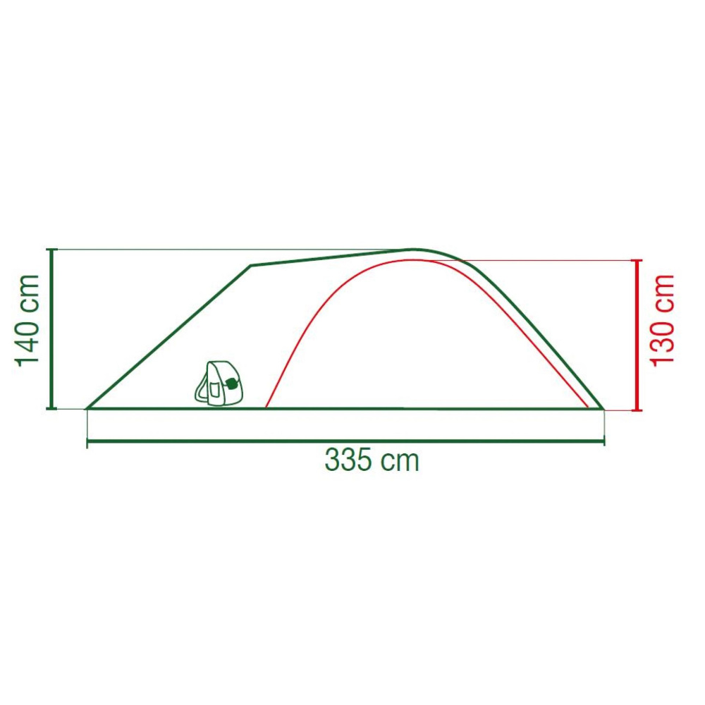 Coleman Zelt Darwin BlackOut Plus 4 Personen