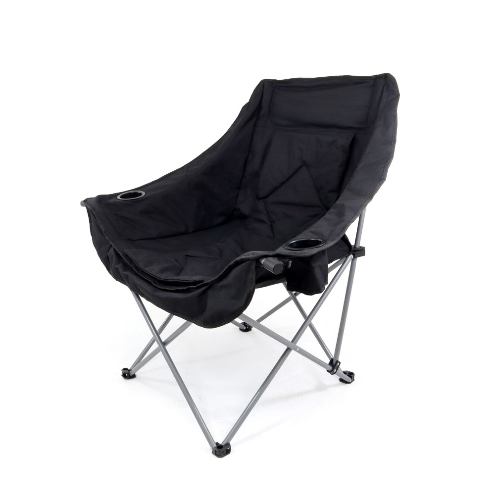 BasicNature Travelchair Relax Pro single schwarz