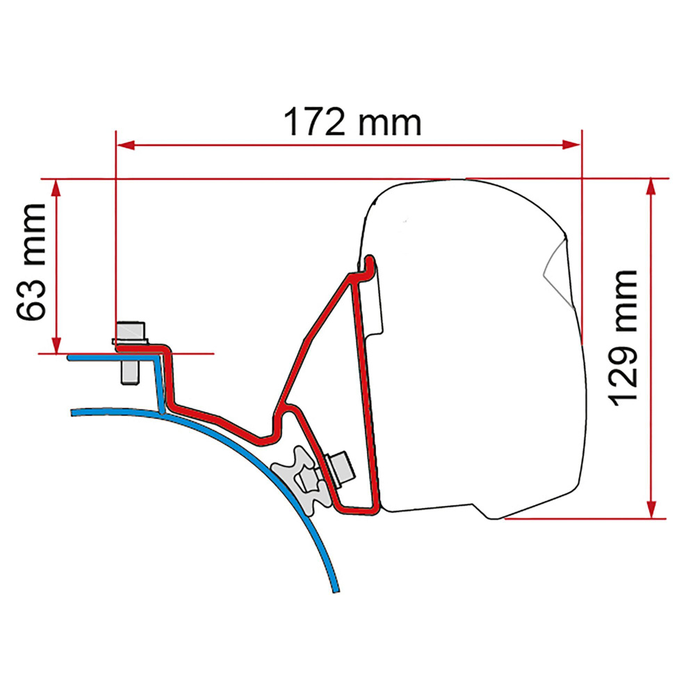 Fiamma Kit VWT5/T6 California F43 Deep Black