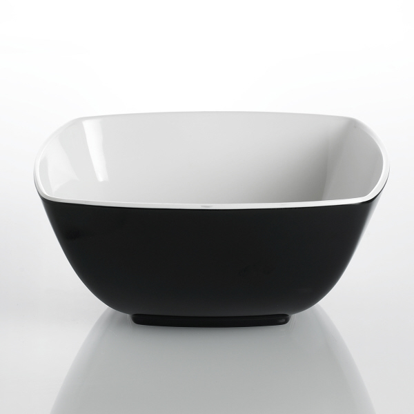 Gimex Schale Quadrato schwarz/weiß - 15 x 15 cm