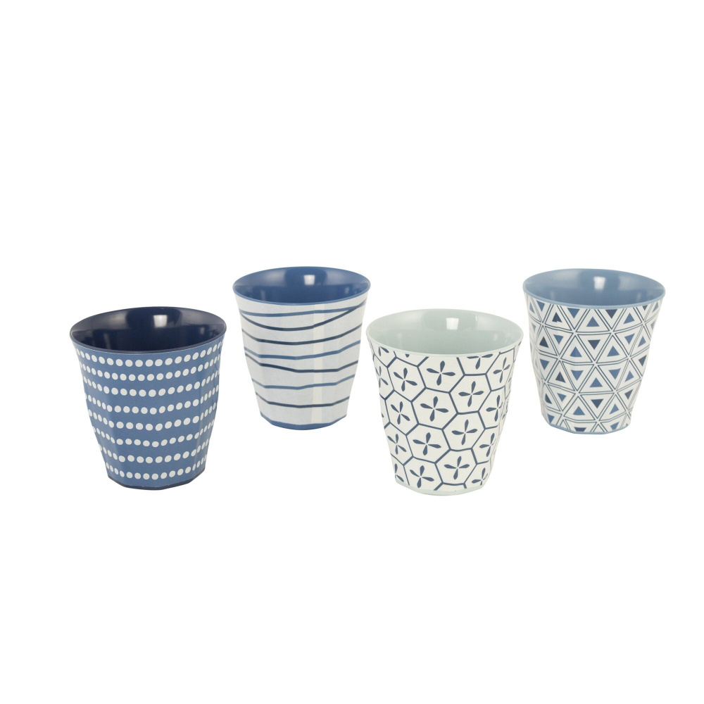 bo-camp Geschirrset Mix and Match Blue Ocean 16-tlg.