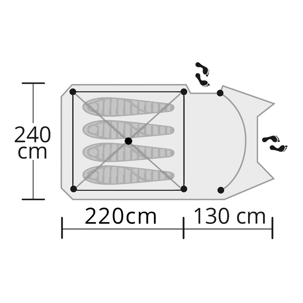 Origin Outdoors Zelt Hyggelig 4 Personen