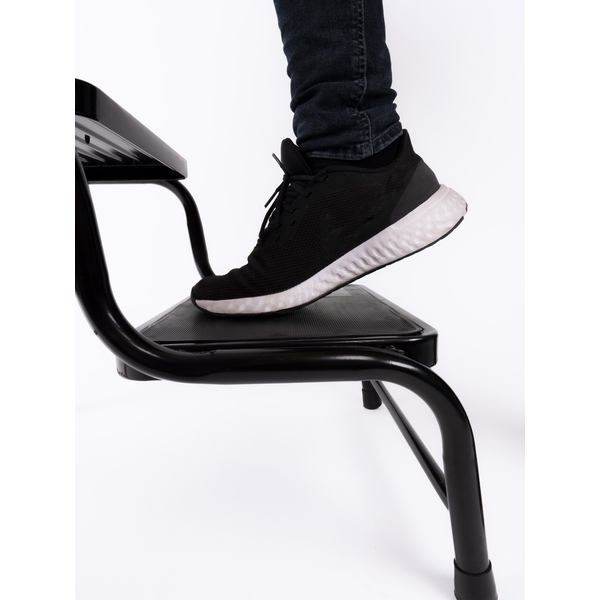 Carbest Doppeltrittstufe Stahl - Schwarz