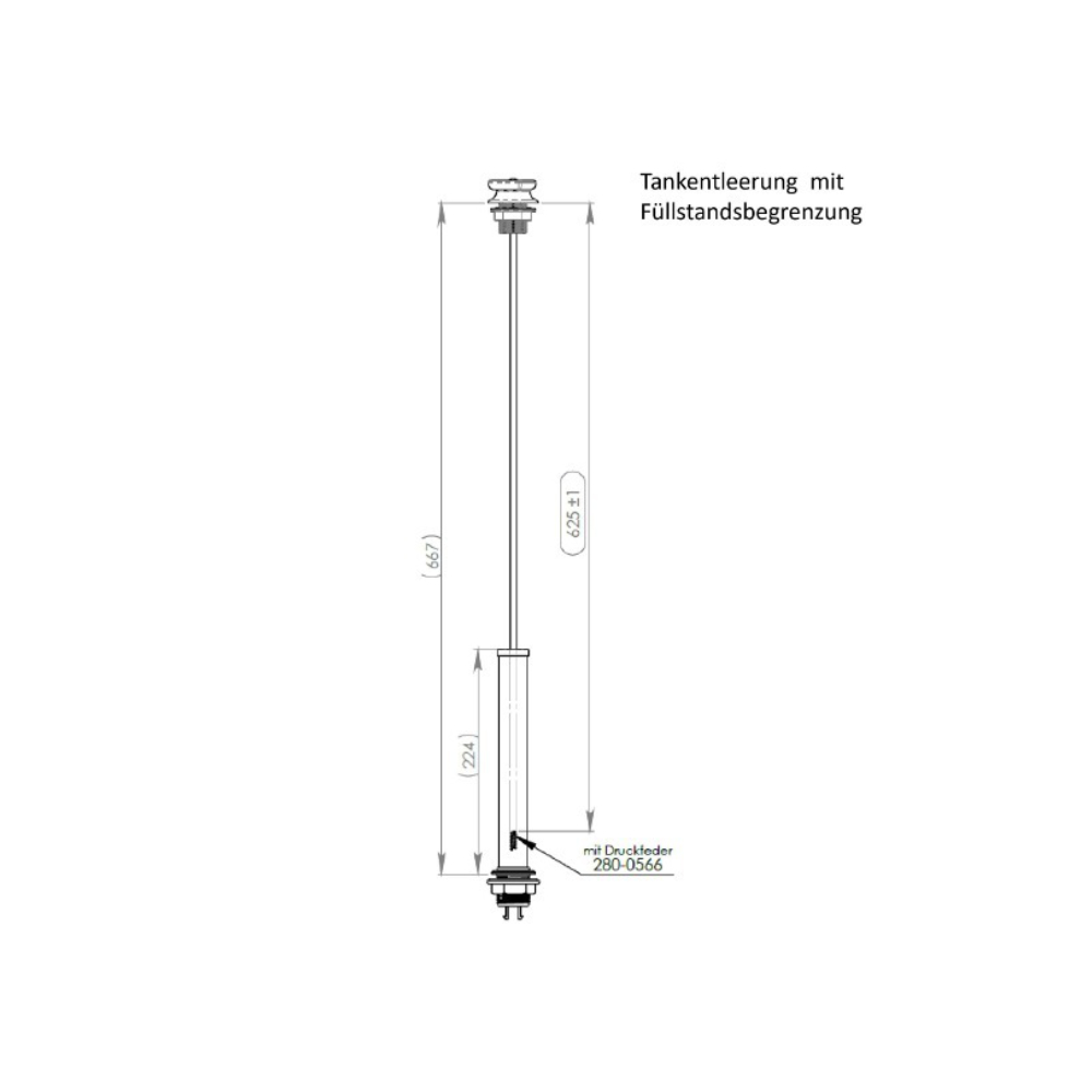 Reich Tankentleerung mit Füllstandsbegrenzung 62cm