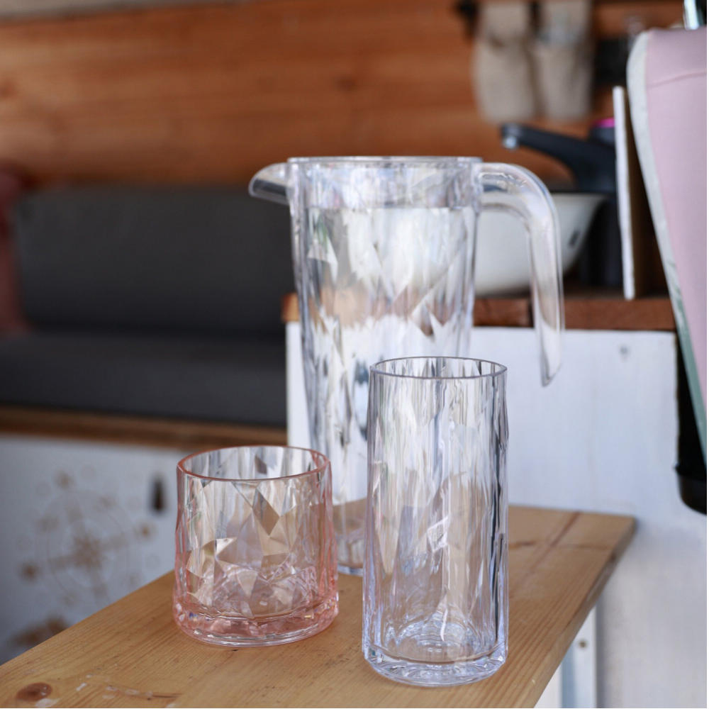 Koziol Glasserie Superglas CLUB Trinkglas 300 ml, 2er-Set, Club No. 8