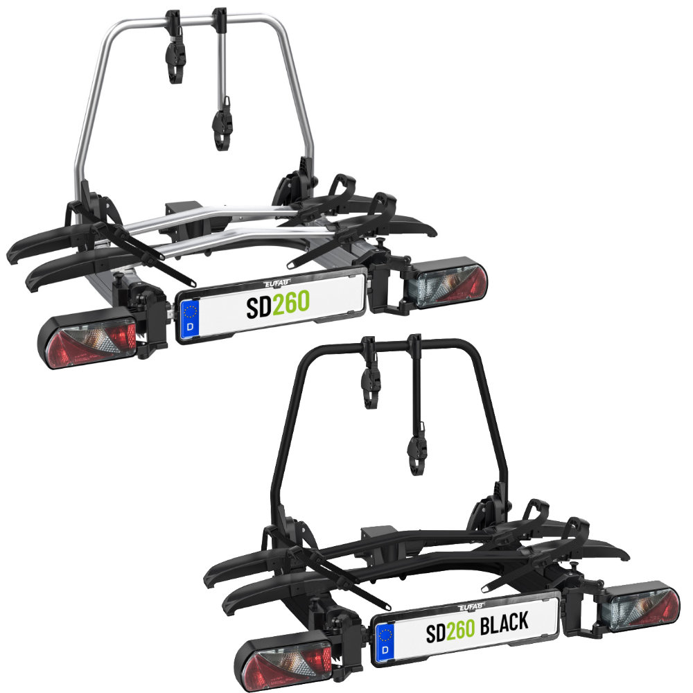 Eufab LAS Kupplungsträger SD260 für zwei zwei Fahrräder