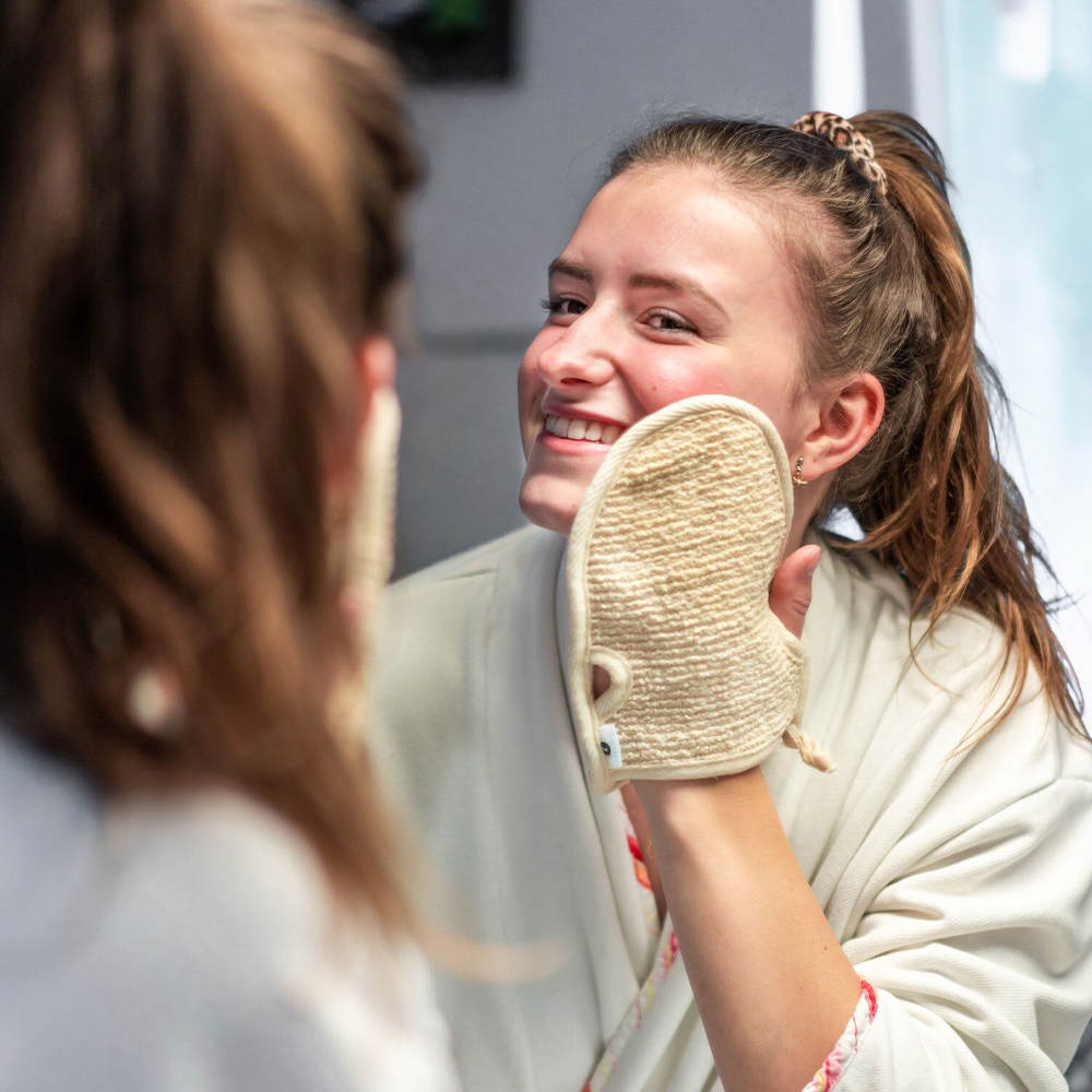 Chinchilla Peelinghandschuh