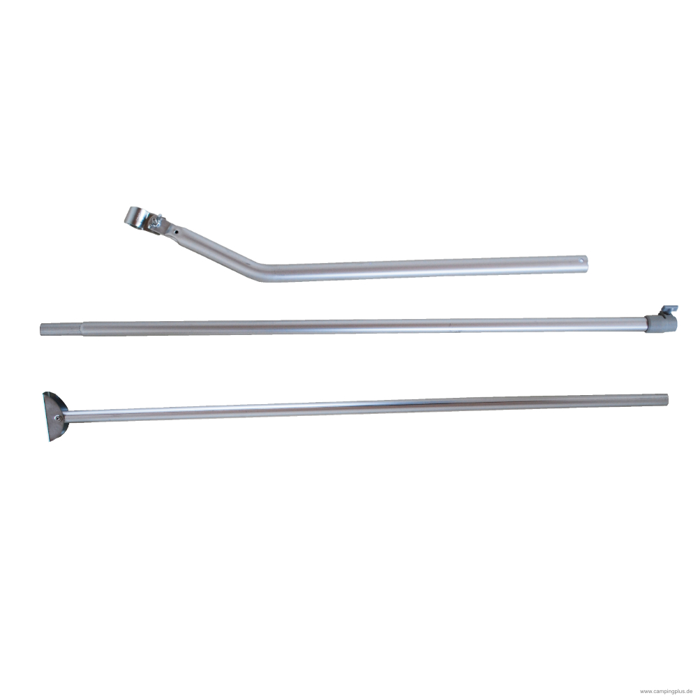 DWT Andruckstange mit Bügelfuß oben gebogen 25x1 mm Alu, 170-260 cm