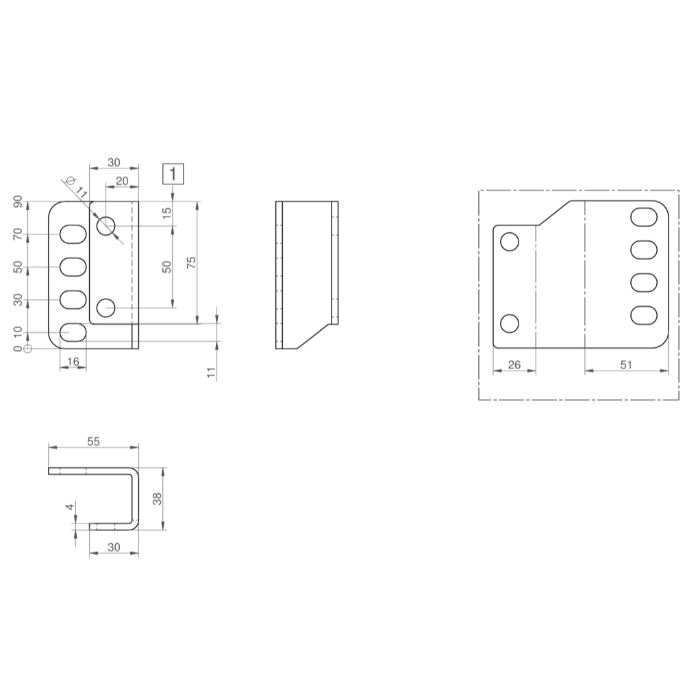 Sawiko Stützenhalter zu Kurbelstützen Arex Light II