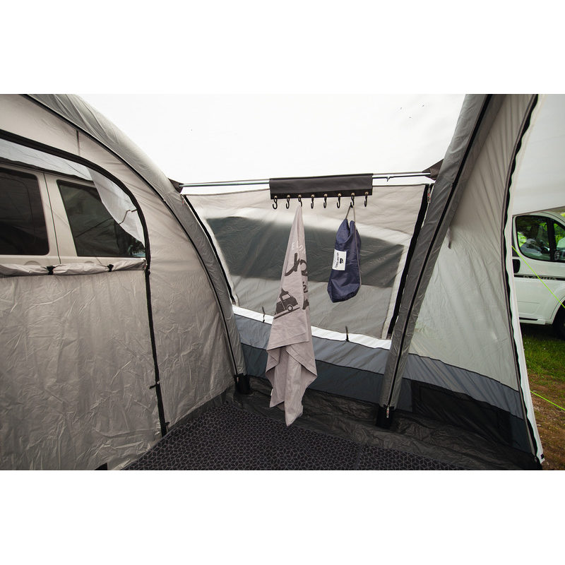 Camp4 Hakenleiste mit 8 Haken, Keder und Klettverschluss