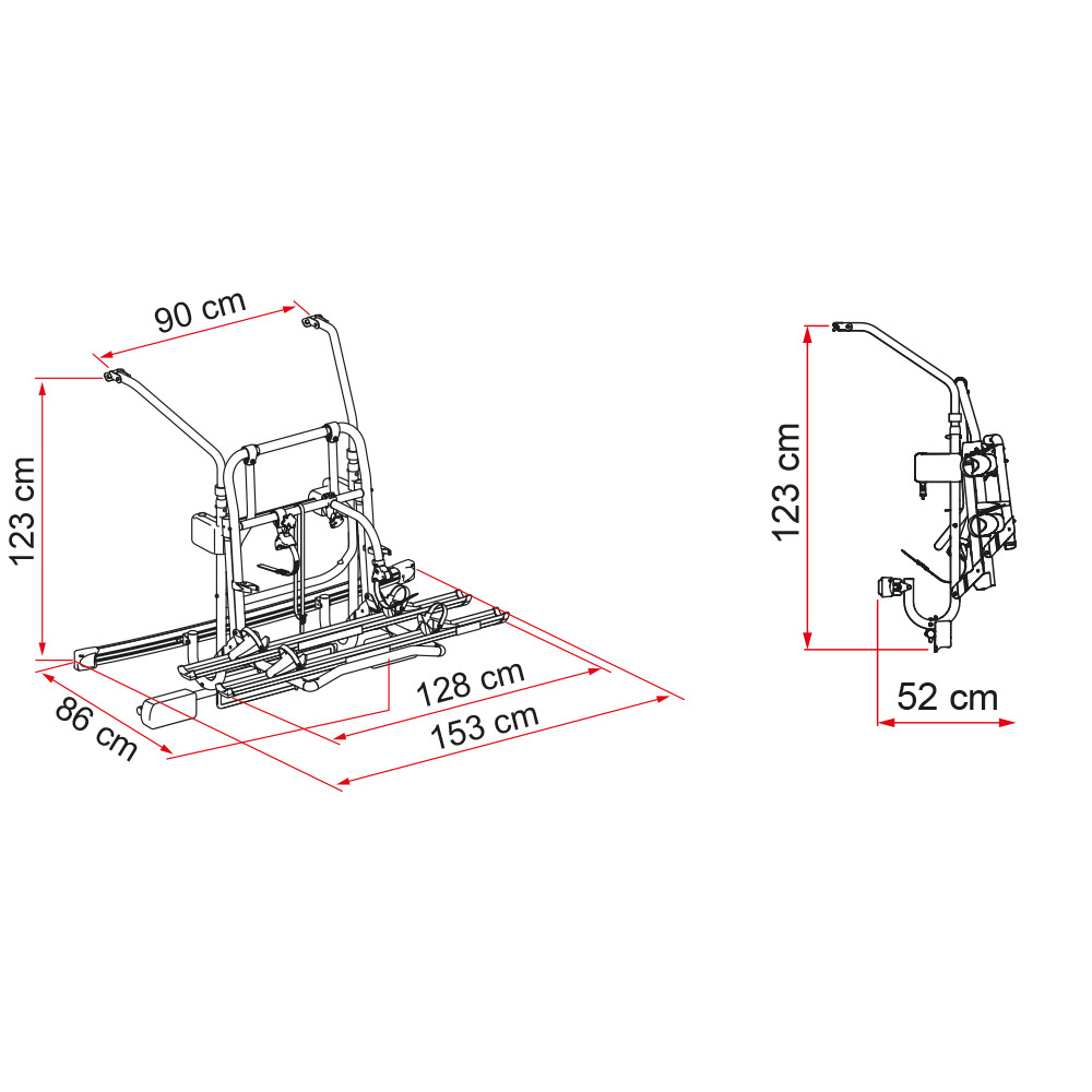 Fiamma Carry Bike Mercedes V Class Lift E-Bike