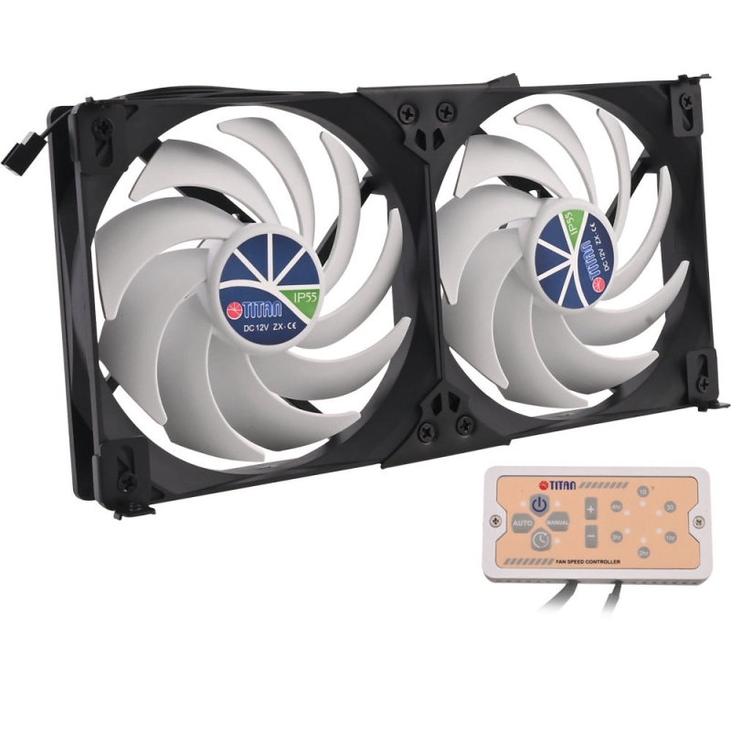 Titan Kühlschrank-Doppellüfter SC22V2+, D= 140 mm   B-Ware