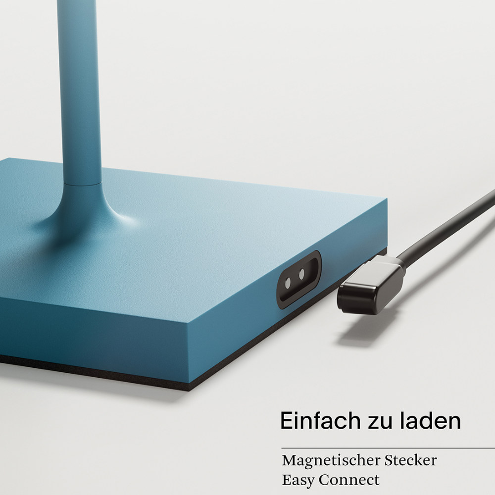 Sigor Akku-Tischleuchte Nuindie 380 mm, blau