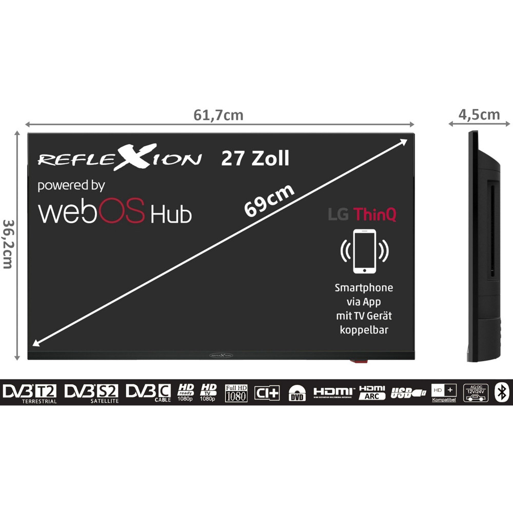 Reflexion Smart TV LDDX27iBT - 27 Zoll