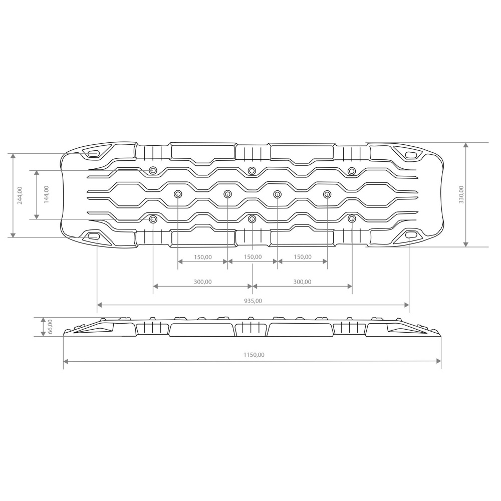Horntools Gripplatte Recovery Boards 2er-Set