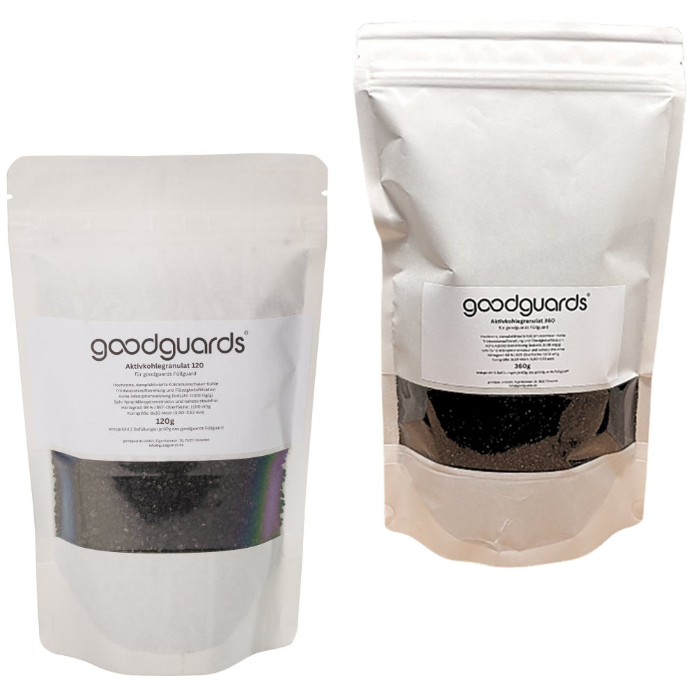 Goodguards Aktivkohle-Granulat Aktivguard für Befüllfilter Füllguard