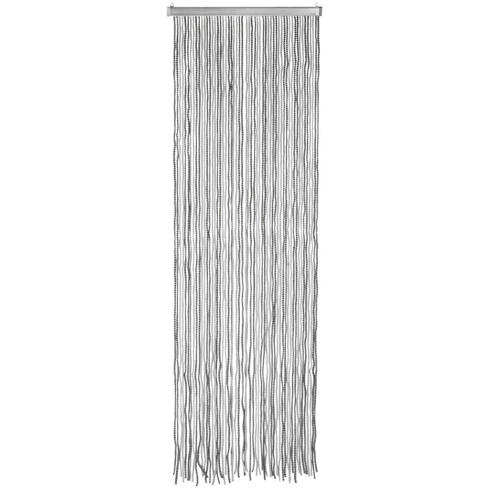 Türvorhang Korda anthrazit/silber 100 cm x 220 cm