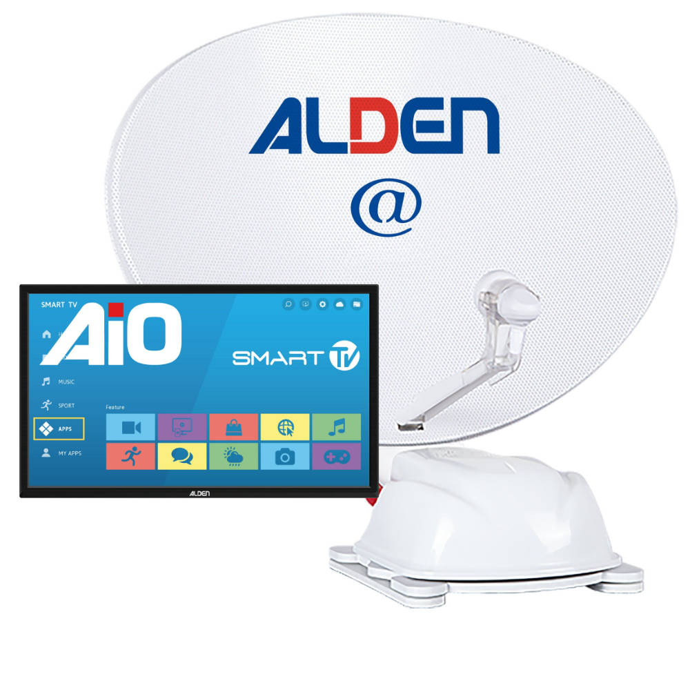 Alden Sat-Anlage AS2 80 Ultrawhite inkl. TV A.I.O Smart