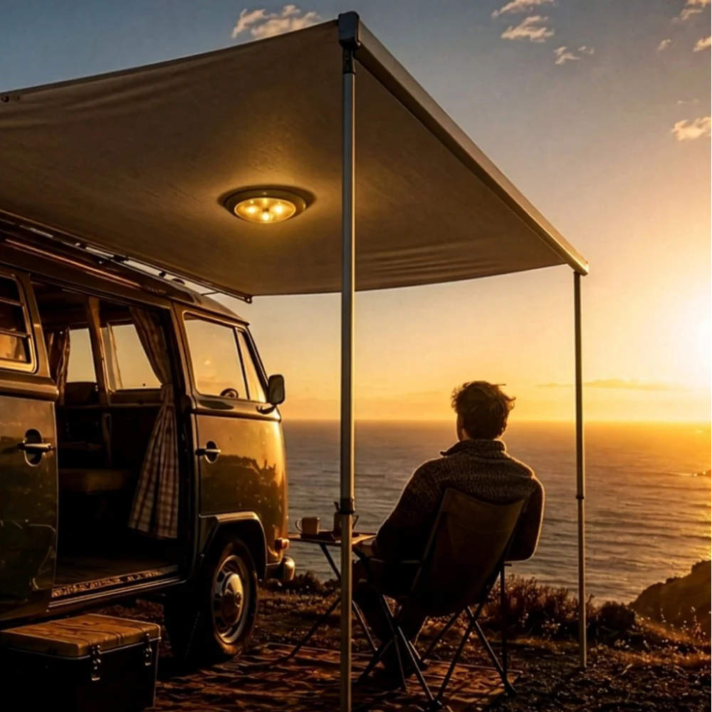 Fender-Design Solar LED Leuchte mit Fernbedienung (USB-C Ladefunktion)