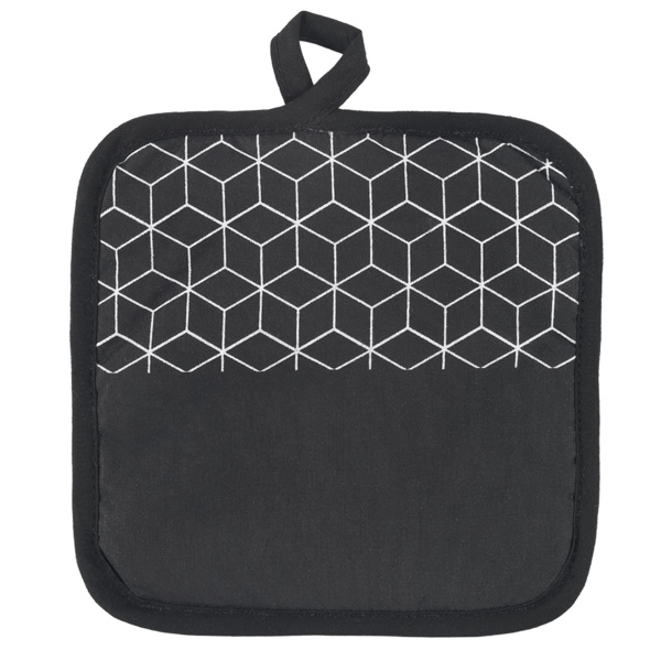 metaltex Topflappen 2 Stück, schwarz