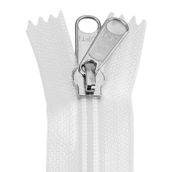 Coats Opti 1-Wege-Zeltreißverschluss teilbar weiß, 165 cm