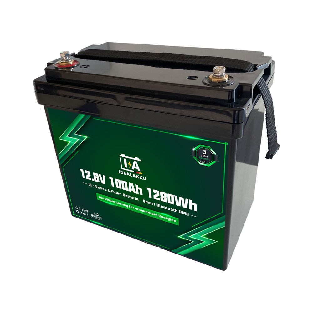 IDEALAKKU LiFePO4 Batterie 100 Ah,  IB-12-100-MINI