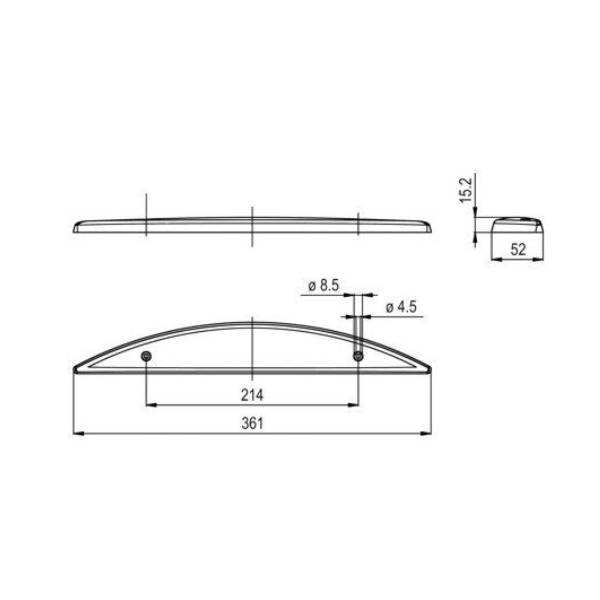 Jokon LED-Bremsleuchte rot 25