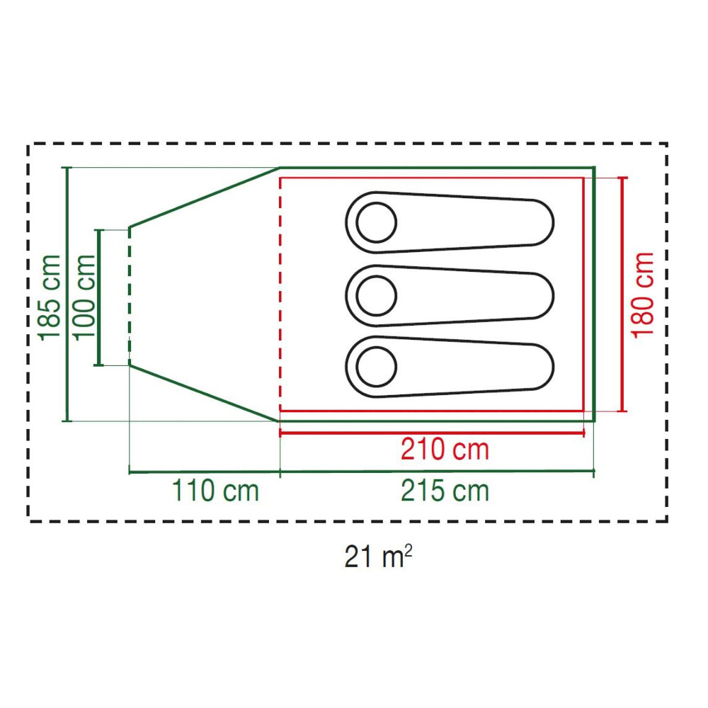 Co Zelt Darwin BlackOut Plus 3 Personen