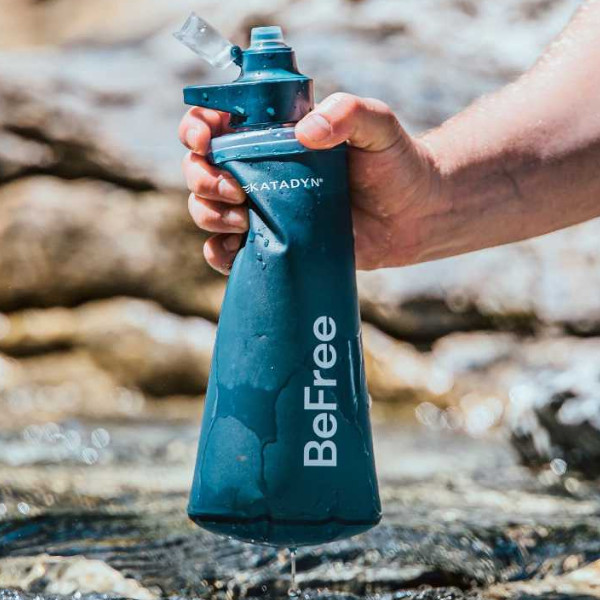 Katadyn Trinkflasche mit Filter BeFree AC 0,5 l  Schieferblau
