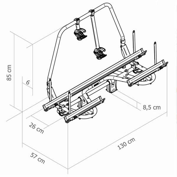 Thule Fahrradträger Caravan Superb XT, schwarz