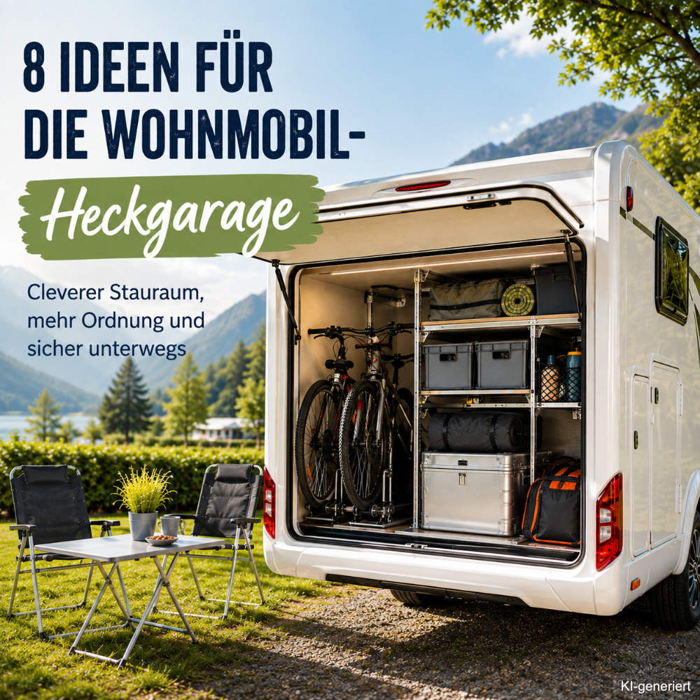Wohnmobil-Heckgarage: 8 praktische Ideen für mehr Platz