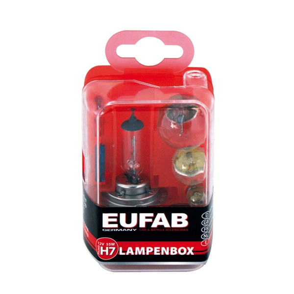 Eufab Lampenbox H7 12 V, 7 tlg.
