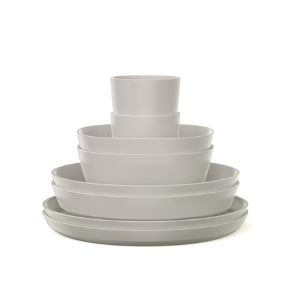 Mepal Geschirrset Silueta 8-tlg. Farbe nordic white