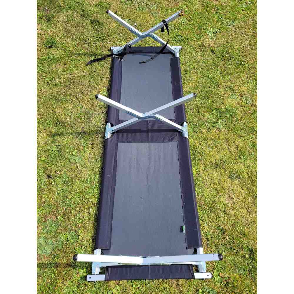 BasicNature Travelchair Feldbett schwarz 210 cm