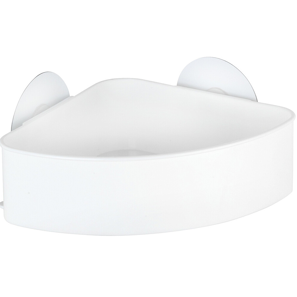 Wenko Eckablage Static-Loc Osimo, weiß