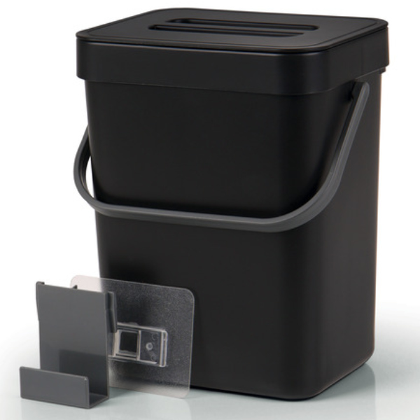 Camp4 Mülleimer mit Deckel schwarz, 5 Liter